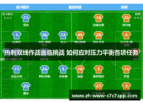 热刺双线作战面临挑战 如何应对压力平衡各项任务